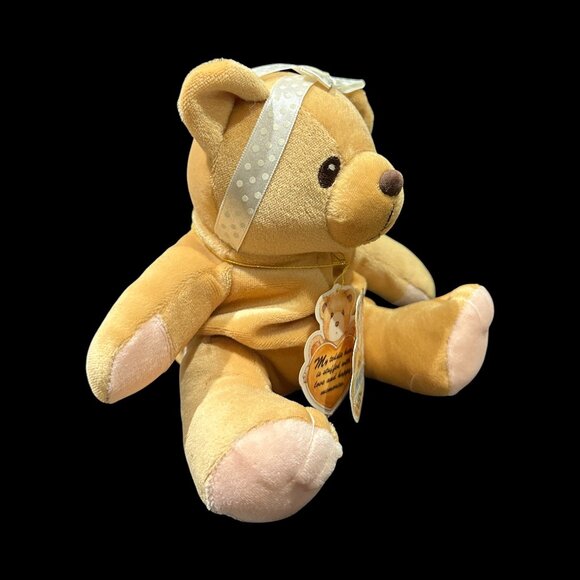 Vintage Cherished Teddies "Jacki" Plush Teddy Bear with Bow, Stuffed Animal - Picture 5 of 7